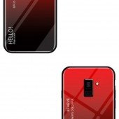 Чехол TPU Gradient HELLO Glass для Samsung J600 Красный Чехол TPU Gradient HELLO Glass для Samsung J600 Красный