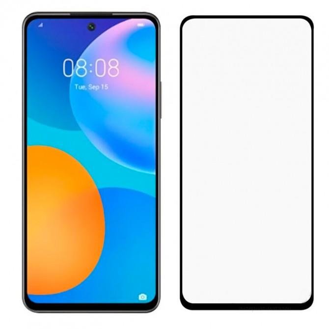 Защитное стекло для HUAWEI P Smart 2021 Full Glue (0.25 мм, 2.5D, черное) ЛЮКС