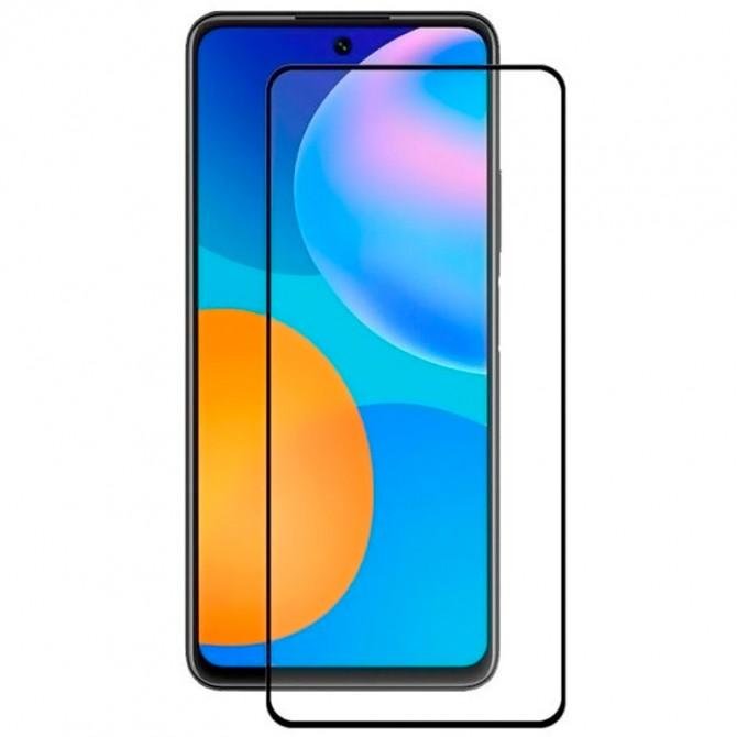 Защитное стекло для HUAWEI P Smart 2021 Full Glue (0.25 мм, 2.5D, черное) ЛЮКС-1