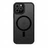 Чехол Color+MagSafe для iPhone 12 Pro Max (04, Черный)