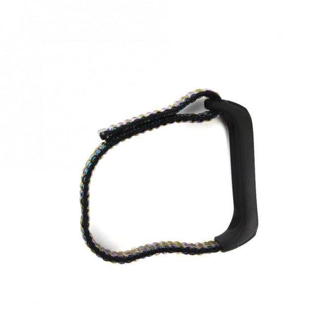 Ремінець для Xiaomi Band 5/6 Nylon design Black/Blue