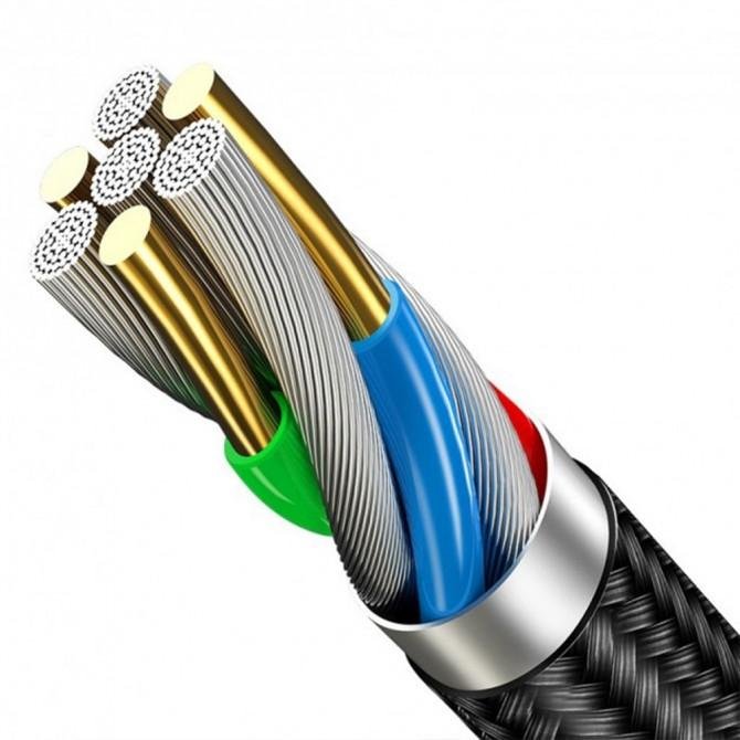 Кабель Usams U5 US-SJ221 Braided cable Type-C 1.2m Красный-1