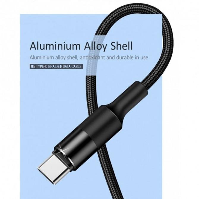 Кабель Usams U5 US-SJ221 Braided cable Type-C 1.2m Красный-2