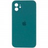 Оригінальний силіконовий чохол для iPhone 11 Хвойно Зелений FULL (SQUARE SHAPE)
