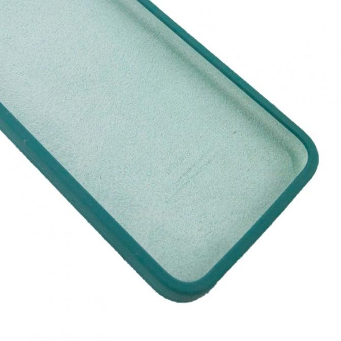 Оригинальный силиконовый чехол для iPhone 11 Хвойно Зеленый FULL (SQUARE SHAPE)-1