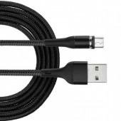 Кабель Usams U29 US-SJ338 Aluminum Alloy Magnetic Micro Cable 2m Black