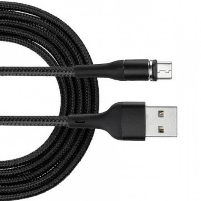 Кабель Usams U29 US-SJ338 Aluminum Alloy Magnetic Micro Cable 2m Black
