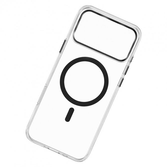 Чохол-накладка Anti-Fall для iPhone 17 Pro Max Transparent / Black-2