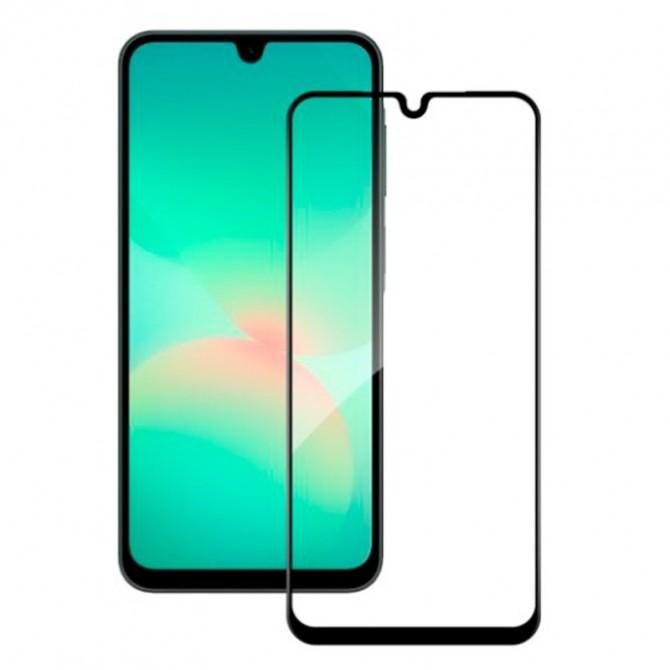 Защитное стекло для SAMSUNG A266 Galaxy A26 Full Glue (0.25 мм, 2.5D, черное) ЛЮКС-1