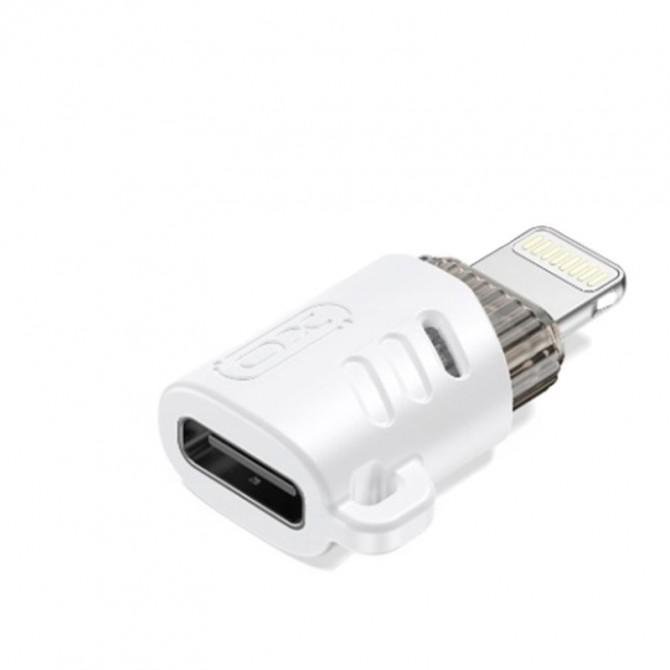 Переходник XO NB256E Type-C to Lightning White-1