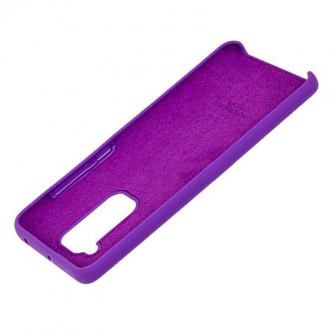 Чехол накладка Original Soft Case Xiaomi Redmi Note 9 Фиолетовый-1