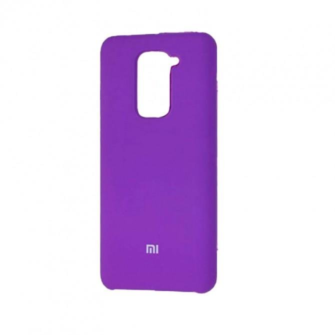 Чехол накладка Original Soft Case Xiaomi Redmi Note 9 Фиолетовый-2