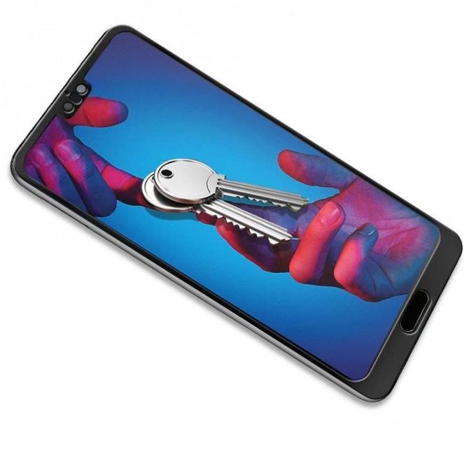 Захисне скло для HUAWEI P20 (0.3 мм, 5D чорне)-3