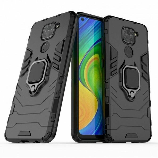 Чохол HONOR Hard Defence Series для Xiaomi Redmi Note 9/ Redmi 10X Black (з тримачем)-3