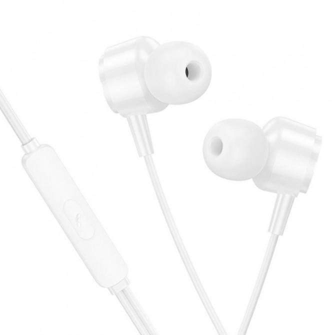 Провідні навушники Borofone BM94 Sonar universal Type-C 1.2m White-1