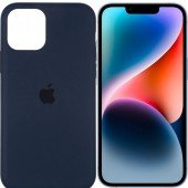 Оригинальный силиконовый чехол для iPhone 14 Pro Max Midnight Blue FULL Оригинальный силиконовый чехол для iPhone 14 Pro Max Midnight Blue FULL