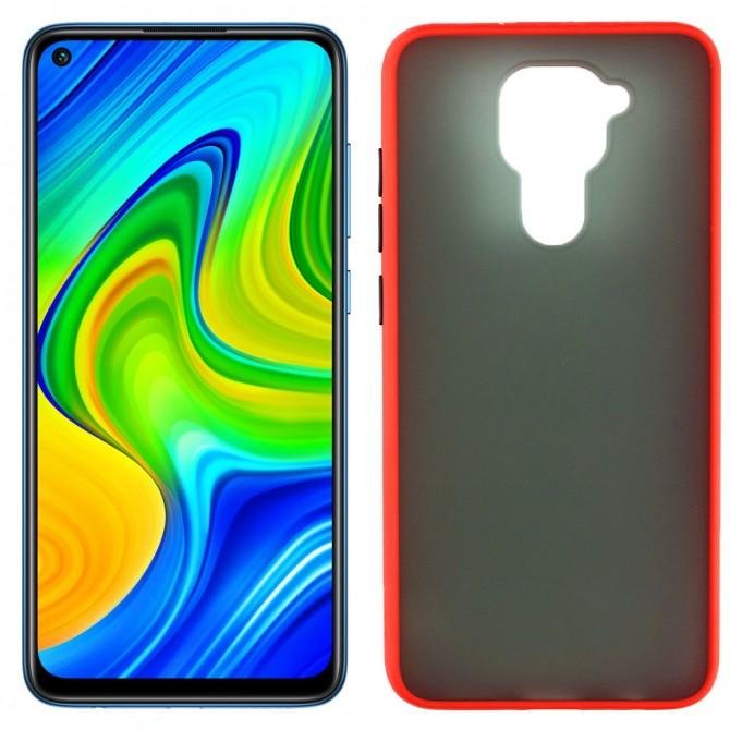 Чехол MATT CASE для Xiaomi Redmi Note 9/Redmi 10X Red