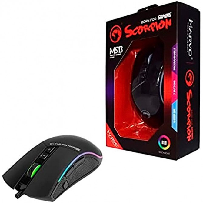 Mouse MARVO M513 Wired USB black-1