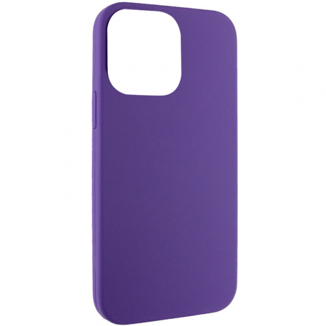 Силиконовый чехол для iPhone 14 Pro Max Violet FULL (NO LOGO)-1