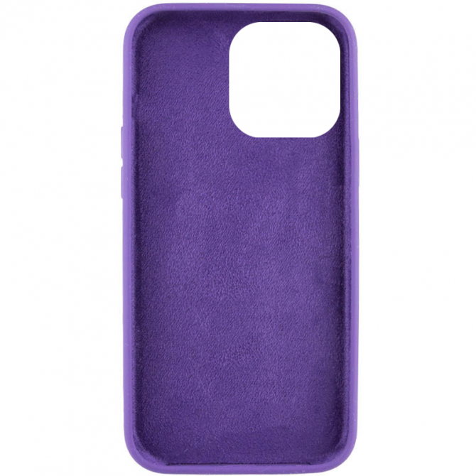 Силиконовый чехол для iPhone 14 Pro Max Violet FULL (NO LOGO)-2