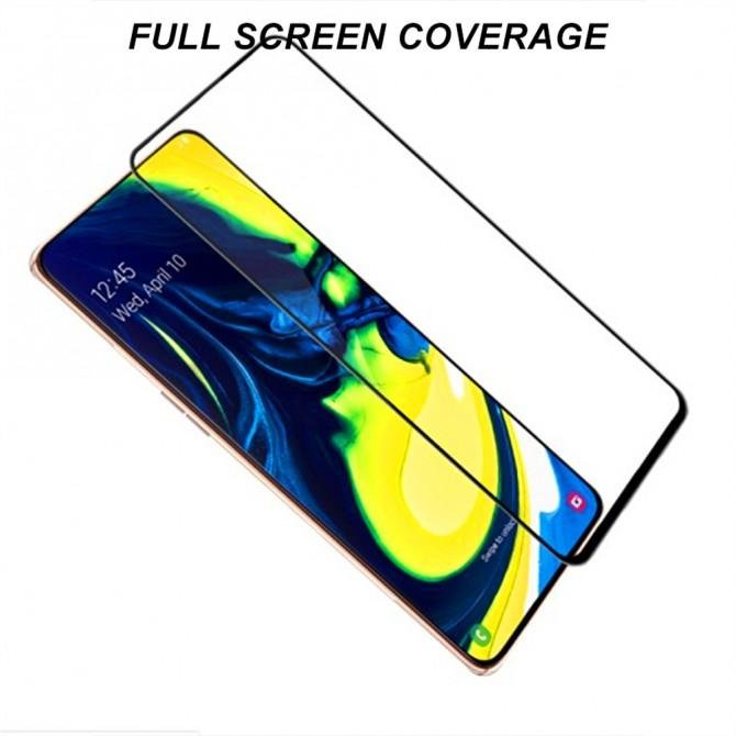 Защитное стекло для SAMSUNG A805/A905 Galaxy A80/A90 (2019) Full Glue (0.25 мм, 2.5D, чёрное) ЛЮКС-1