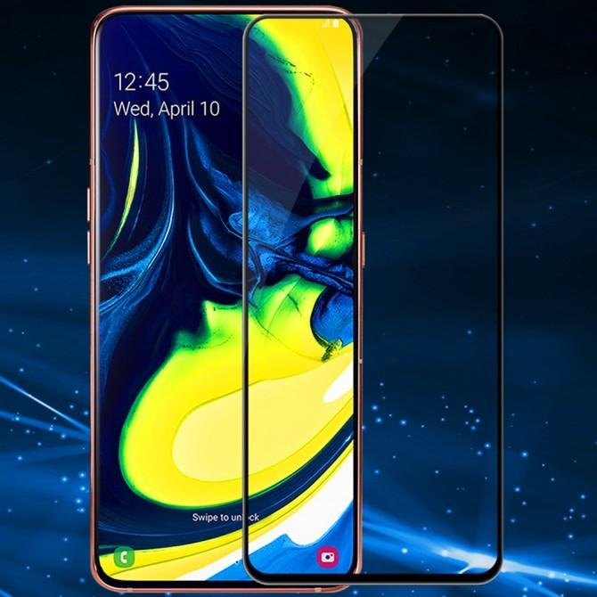Защитное стекло для SAMSUNG A805/A905 Galaxy A80/A90 (2019) Full Glue (0.25 мм, 2.5D, чёрное) ЛЮКС-2