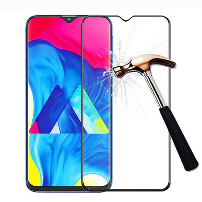 Защитное стекло для SAMSUNG A207 Galaxy A20s 2019 Full Glue (0.25 мм, 2.5D, чёрное) ЛЮКС-1