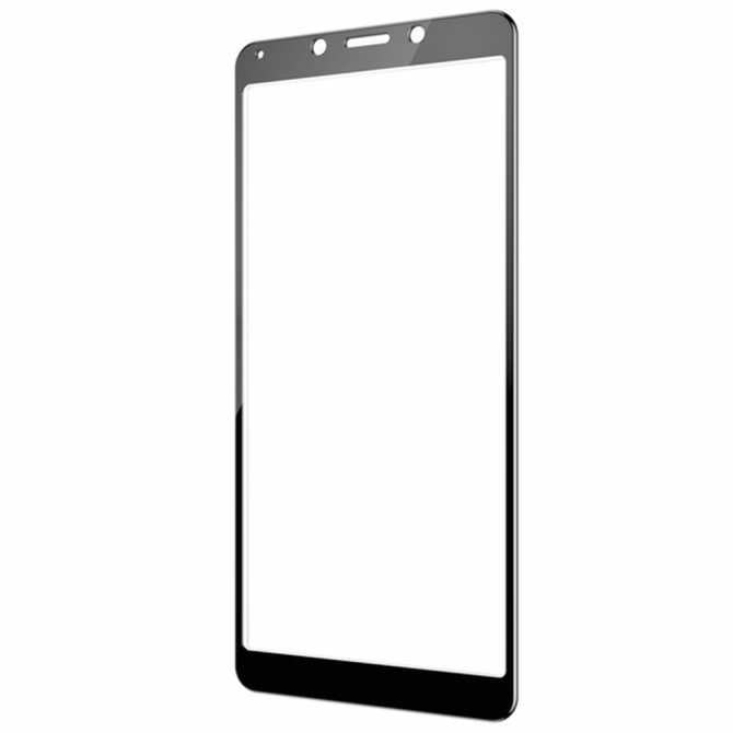 Защитное стекло для XIAOMI Redmi 6/6a Full Glue (0.25 мм, 2.5D, чёрное) ЛЮКС-2