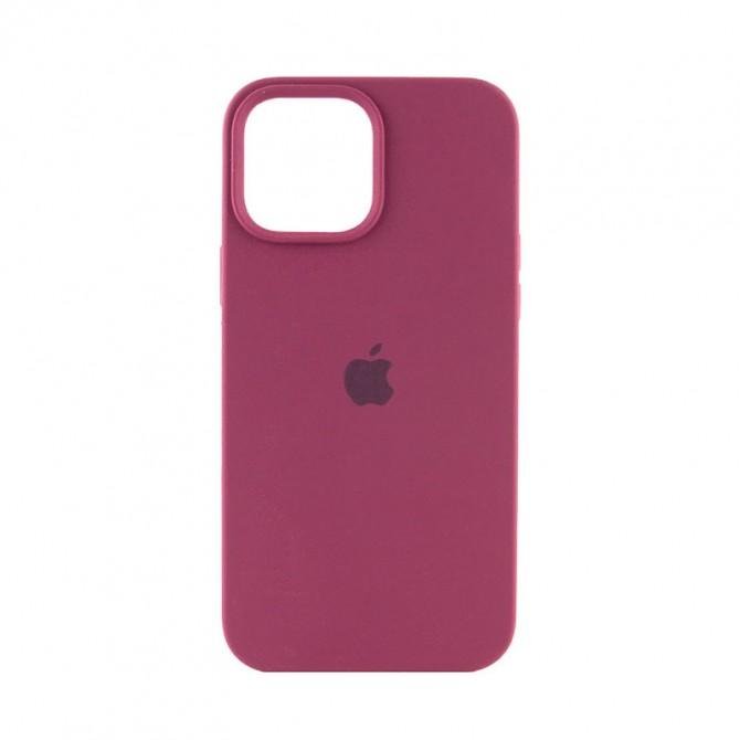 Оригинальный силиконовый чехол для iPhone 15 Plum FULL