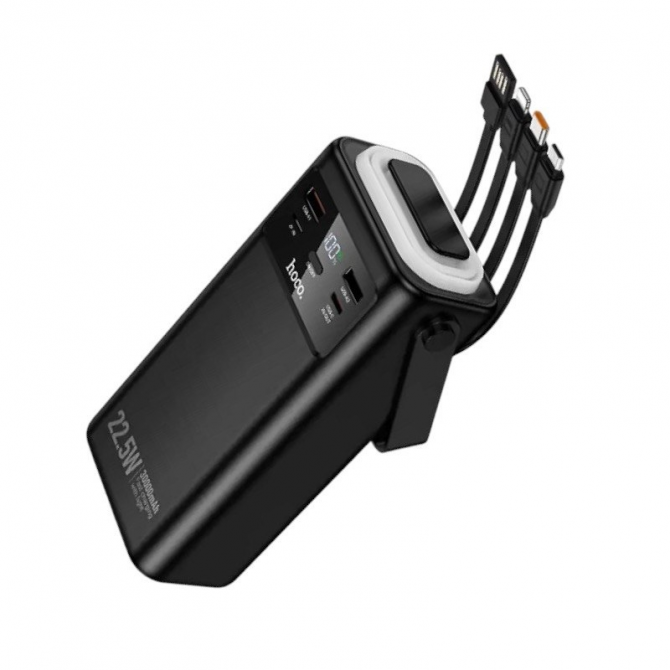 Дополнительная батарея Hoco EJ65 High 22.5W+PD20W+four-cables power bank 30 000mAh Black-1