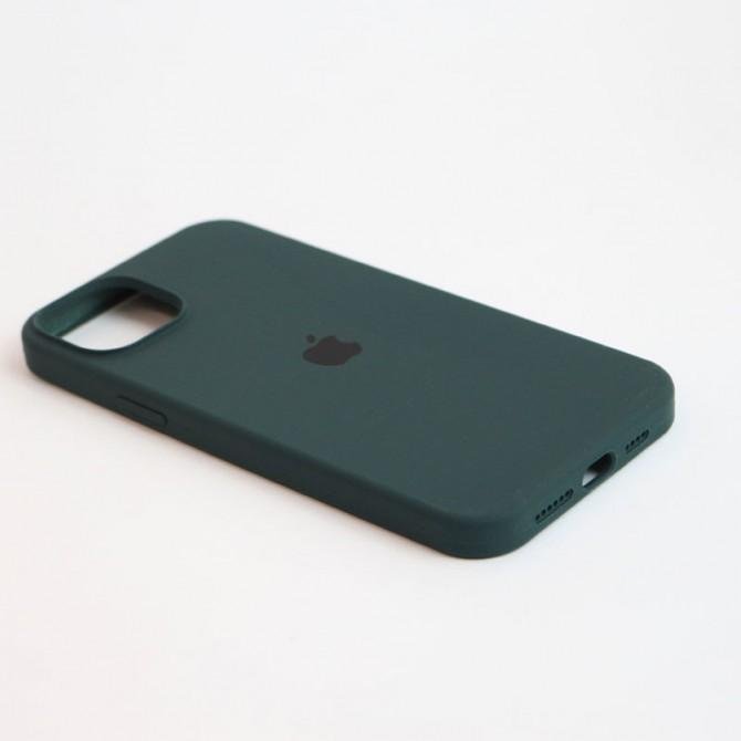 Оригинальный силиконовый чехол для iPhone 15 Plus Atrovirens FULL-3