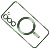 Силіконовий чохол SHINING with MagSafe для Samsung Galaxy S24 Plus/S25 Plus Olive