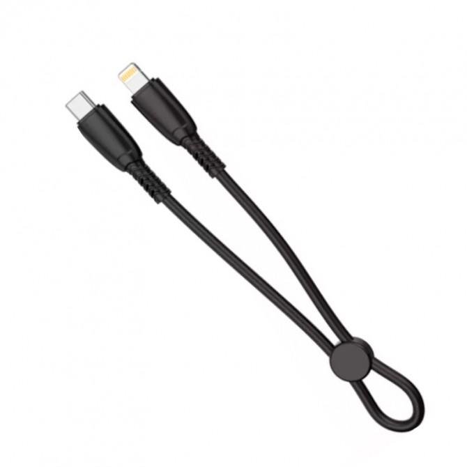 Кабель XO NBQ248A Type-C to Lightning Silicone 27W 1m Black