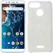 Чехол Silicone 3in1 Блёстки для Xiaomi Redmi 6 Silver