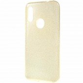 Чохол Silicone 3in1 Блискітки для Xiaomi Redmi 7 Золотий Чохол Silicone 3in1 Блискітки для Xiaomi Redmi 7 Золотий