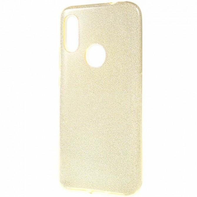 Чехол Silicone 3in1 Блёстки для Xiaomi Redmi 7 Gold-2