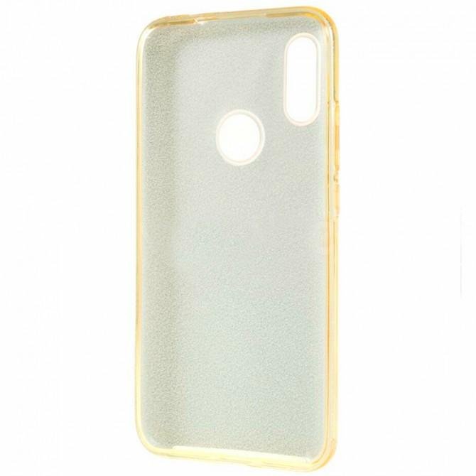 Чехол Silicone 3in1 Блёстки для Xiaomi Redmi 7 Gold-3