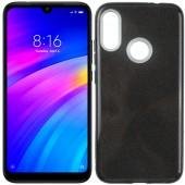 Чохол Silicone 3in1 Блискітки для Xiaomi REDMI Note 7 Чорний