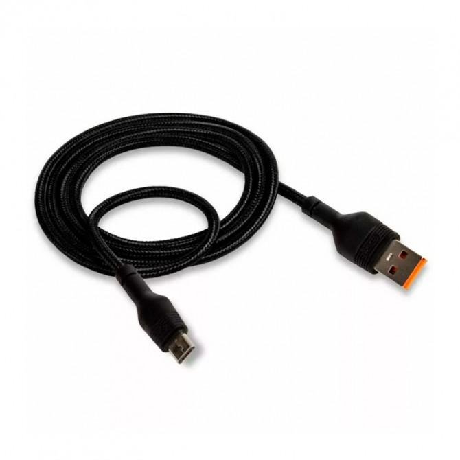 Кабель XO NB55 Braided MicroUSB 5A/1m Black-1