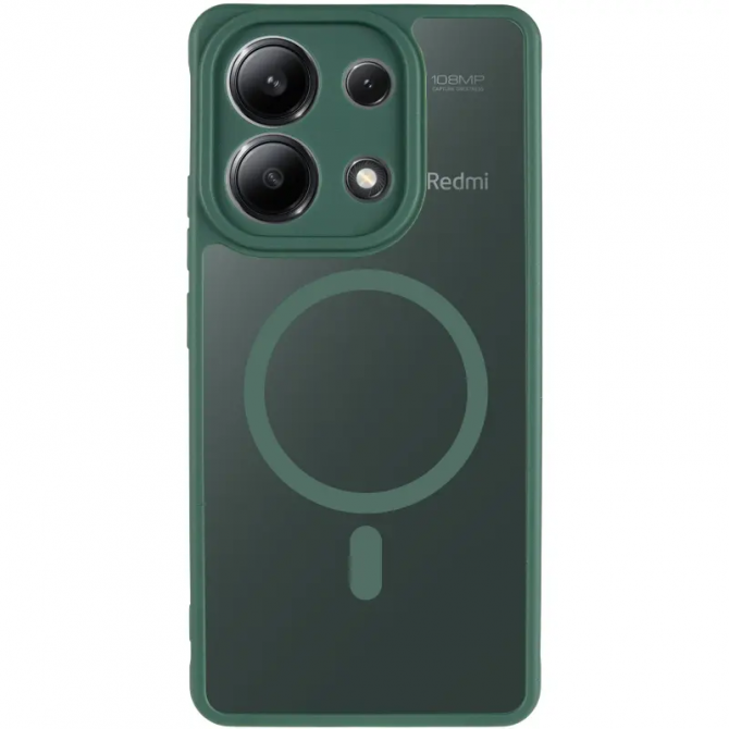 Чeхол TPU+PC Lyon Frosted series with Magsafe Xiaomi Redmi Note 13 4G Green