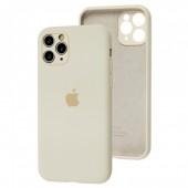 Оригинальный силиконовый чехол для iPhone 11 Pro Max Молочный FULL