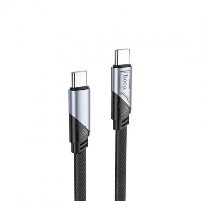 Кабель Hoco U119 Machine charging data Type-C to Type-C 60W Black 1.2m