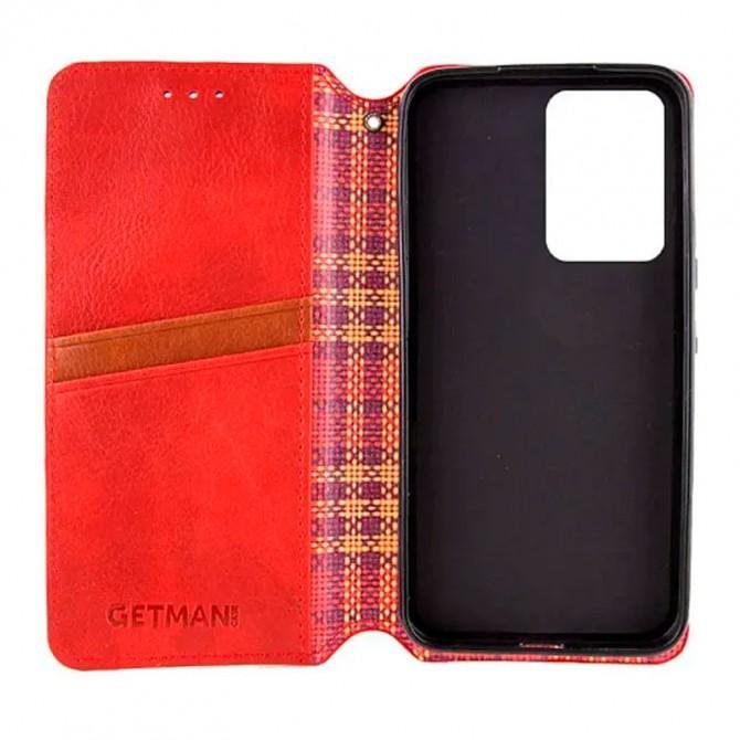 Чехол-книжка GETMAN Cubic for Xiaomi Redmi 13C/Poco C65 Red-1