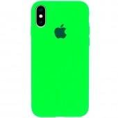 Оригинальный силиконовый чехол для iPhone X/Xs Неоново Зеленый