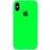 Оригинальный силиконовый чехол для iPhone X/Xs Неоново Зеленый
