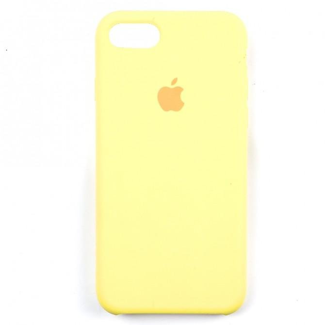 Чехол силиконовый для iPhone 7/8 Светло желтый-1