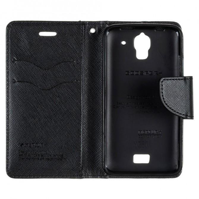 Чохол книжка Goospery для Huawei Y3c Чорний-3