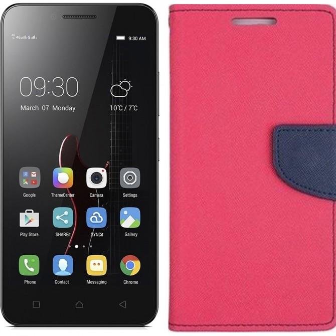 Чохол книжка Goospery для Lenovo A2020 (Vibe C) Рожевий