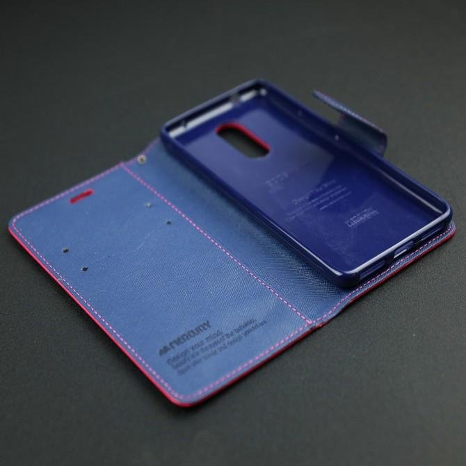 Чохол книжка Goospery для Lenovo Vibe K6 Note Рожевий-3