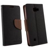 Чехол книжка Goospery для LG K4/K130E Чёрный